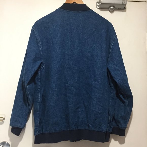 OSOS DENIM BOMBER TALL JACKETS SIZE 6 - Picture 7 of 12